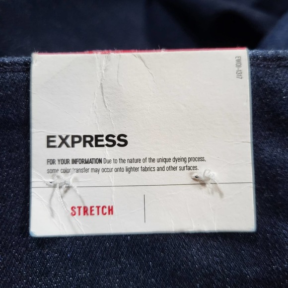 Express Denim Legging High Rise Women 18R Tie Front Side Zip Ankle Zip Jeans - Picture 4 of 11